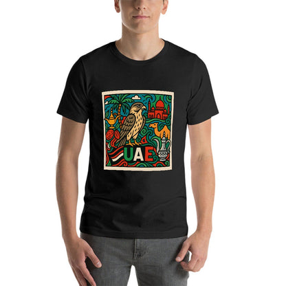 Men's 100% Cotton Short Sleeve T-Shirt with Unique Double-Sided Print Comfortable Fit for Fitness and Leisure Unisex Casual Tee Gift for Him