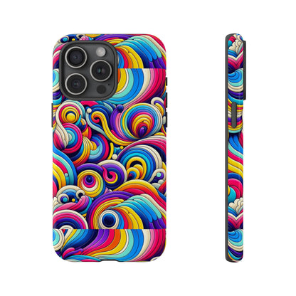Pattern Image 5 Vibrant Shockproof Phone Case for Anime and Comic Fans - Colourful Abstract Art Style, Durable Protective Cover Compatible with iPhone 13, 14, 15 & 16 – all models including Pro, Pro Max & Plus