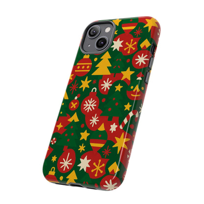 Vibrant Christmas Phone Case with Festive 3D Wrap Design – Colourful Holiday Protective Cover Compatible with iPhone 13, 14, 15 & 16 – All Models Including Pro, Pro Max & Plus