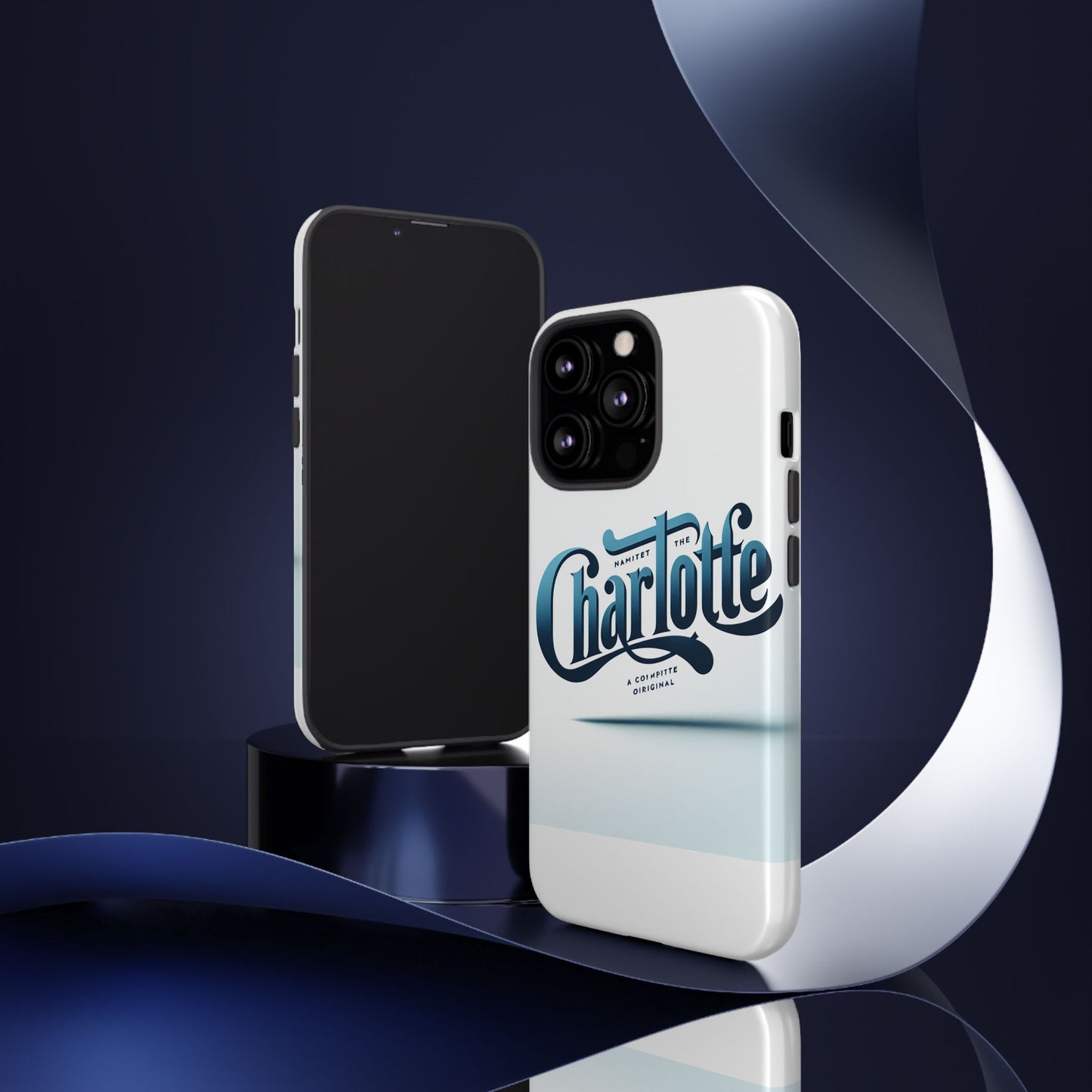 vibrant 3d wrap protective phone case in blue typography design for stylish smartphone accessories compatible with iphone 13, 14, 15 & 16 – all models including pro, pro max & plus