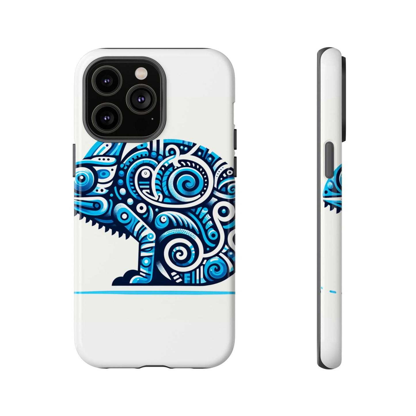 vibrant 3d chameleon design protective phone case for creative individuals stylish protection compatible with iphone 13, 14, 15 & 16 – all models including pro, pro max & plus