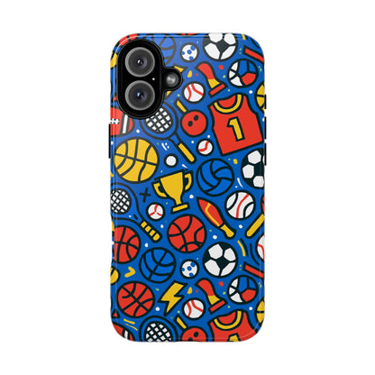 Vibrant Sports-Themed Protective Phone Case with 3D Design for Unique Style – Compatible with iPhone 13, 14, 15 & 16 – All Models Including Pro, Pro Max & Plus