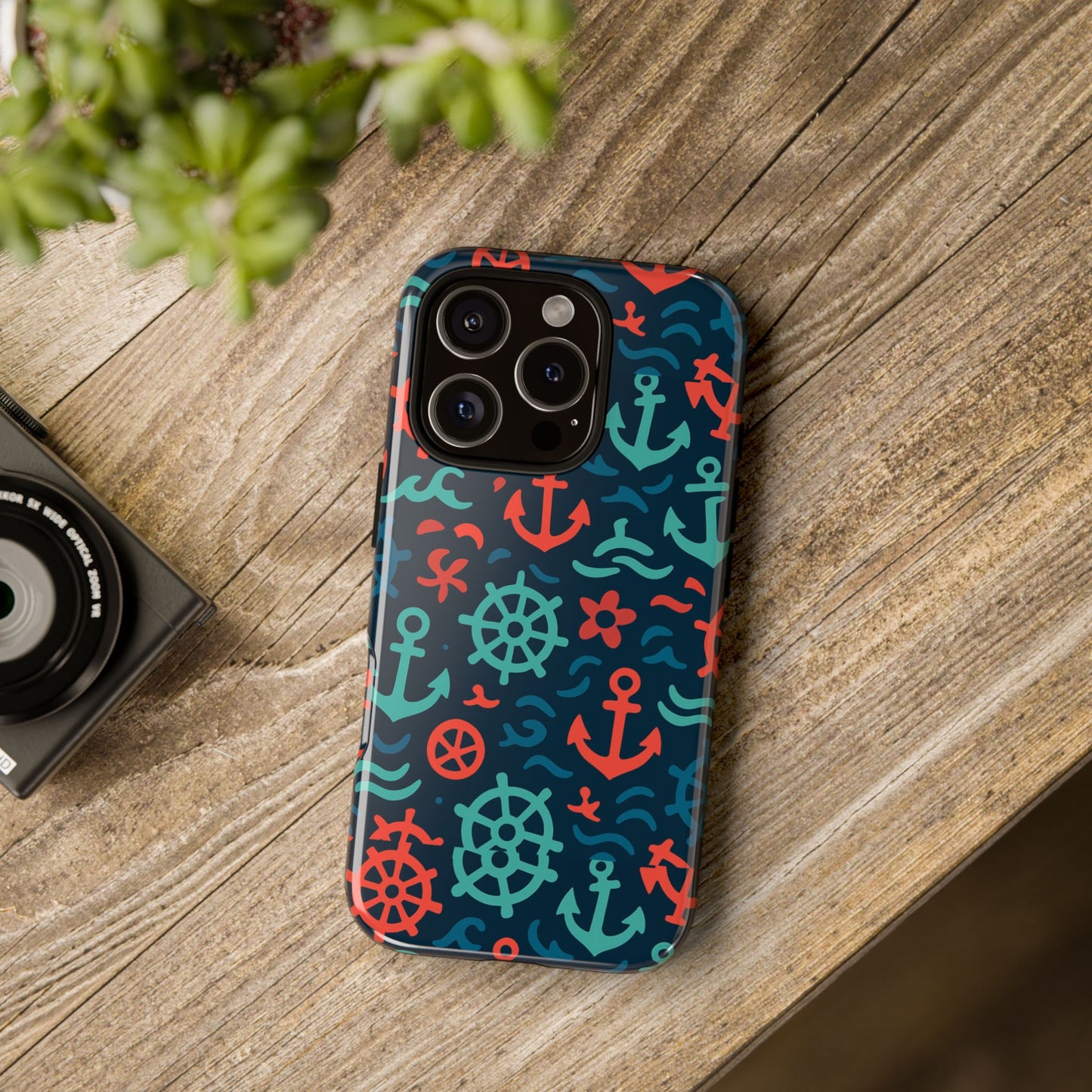 vibrant nautical multicolour 3d wrap protective phone case with retro design for men and women stylish accessory compatible with iphone 13, 14, 15 & 16 – all models including pro, pro max & plus