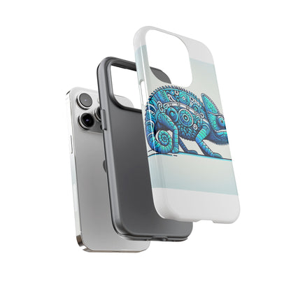 Vibrant 3D Chameleon Print Glossy Phone Case for Eye-Catching Protection Compatible with iPhone 13, 14, 15 & 16 – all models including Pro, Pro Max & Plus