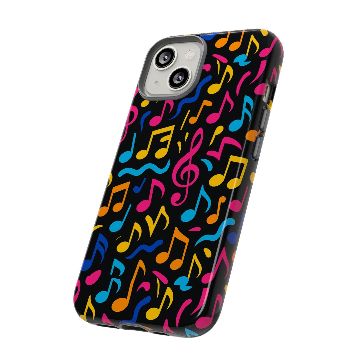 vibrant music themed phone case with colourful 3d design – stylish protection for music lovers – compatible with iphone 13, 14, 15 & 16 – all models including pro, pro max & plus
