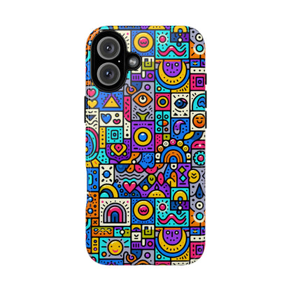Pattern Image 8 Vibrant Anime Comic Style Phone Case for Smartphones Compatible with iPhone 13, 14, 15 & 16 – All Models Including Pro, Pro Max & Plus