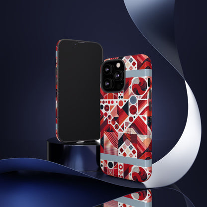 Pattern Image 8 Vibrant Shockproof Phone Case for Kids and Teens with Abstract Geometric Design Compatible with iPhone 13, 14, 15 & 16 – all models including Pro, Pro Max & Plus