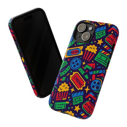 Vibrant Multicolour Cinema-Themed 3D Wrap Protective Phone Case for Self-Expression Stylish Protection Compatible with iPhone 13, 14, 15 & 16 – all models including Pro, Pro Max & Plus