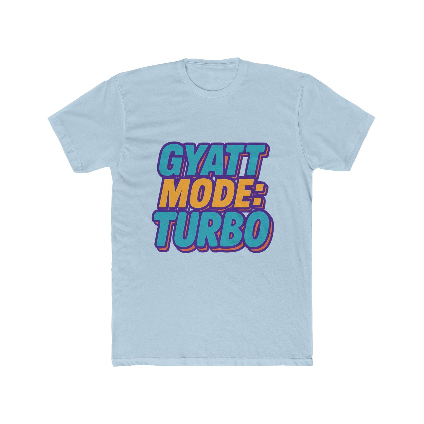 gyatt mode turbo purple meme unisex t-shirt - funny graphic tee for trendy casual wear