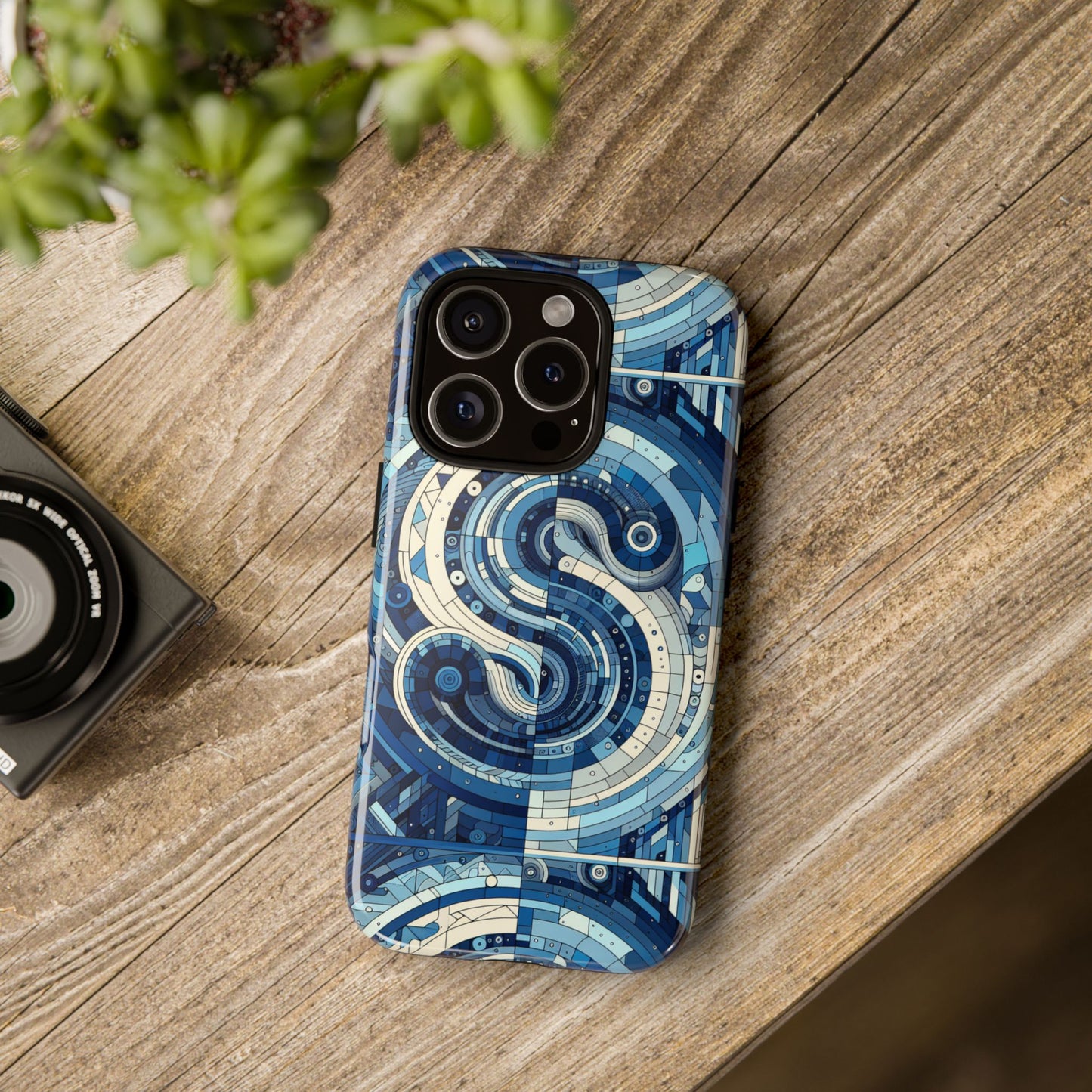 blue alphabet s phone case for samsung and iphone shockproof protective cover with 3d wrap design and vibrant print