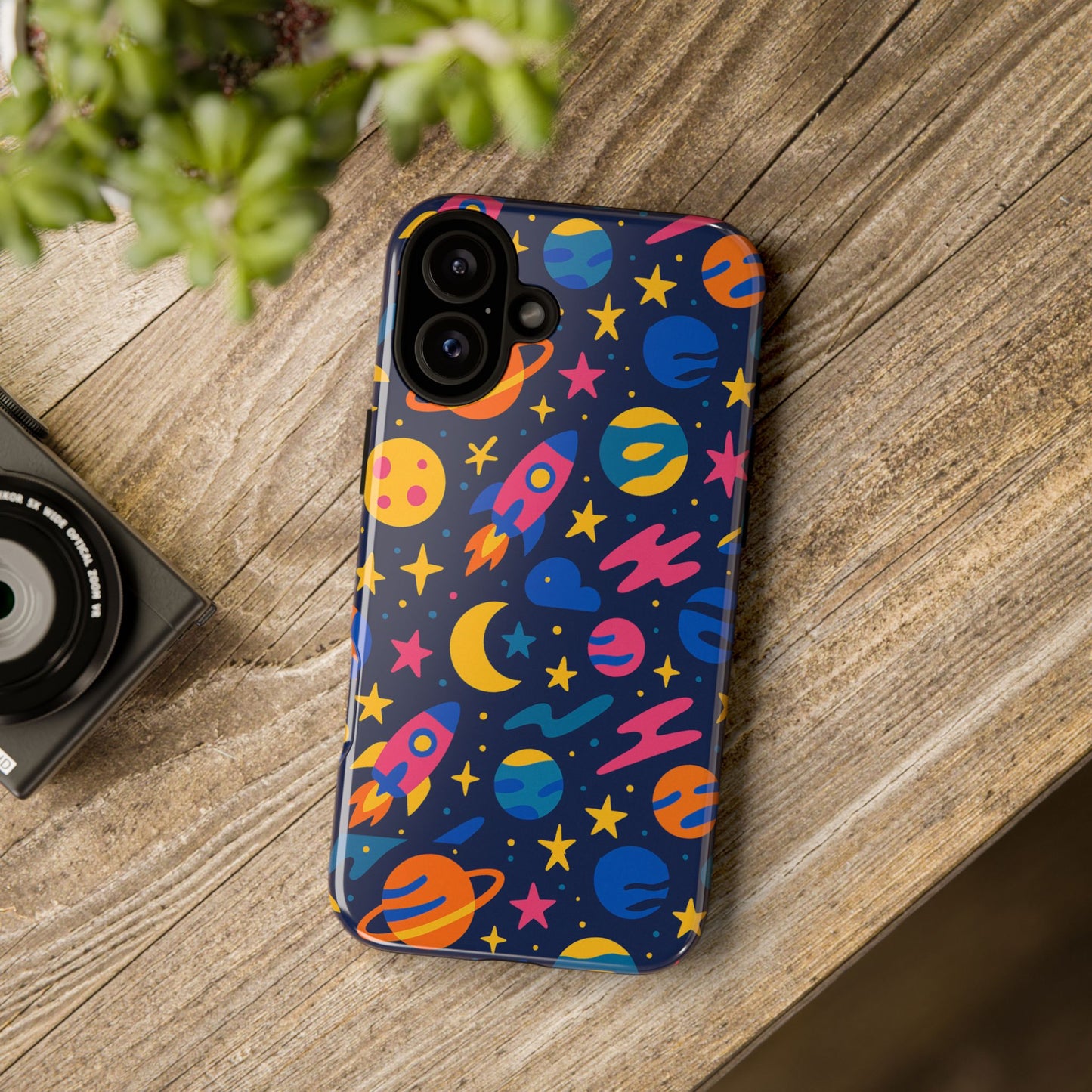 vibrant 3d space theme protective phone case for trendsetters and creatives stylish protection compatible with iphone 13, 14, 15 & 16 – all models including pro, pro max & plus