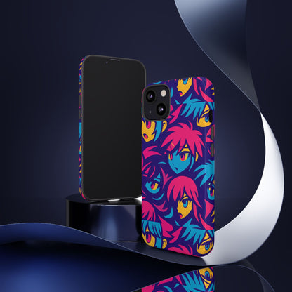 Vibrant 3D Anime Phone Case with Retro Design for Stylish Protection – Unique Accessory for Self-Expression Compatible with iPhone 13, 14, 15 & 16 – all models including Pro, Pro Max & Plus