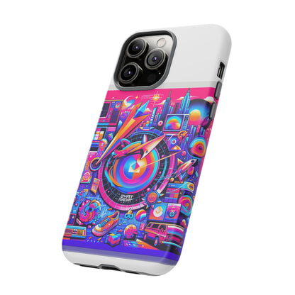 Gyatt Radar Online 3D Wrap Protective Phone Case for Smartphones, Retro Anime Design, Durable Shock Absorption, UV Protected, Glossy or Matte Finish