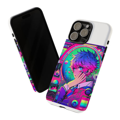 Touching Grass Weekly Vibrant Protective Phone Case for Smartphones, Retro Anime Design, Shock Absorbent TPU, UV Protected, Unique Gift for Tech Enthusiasts