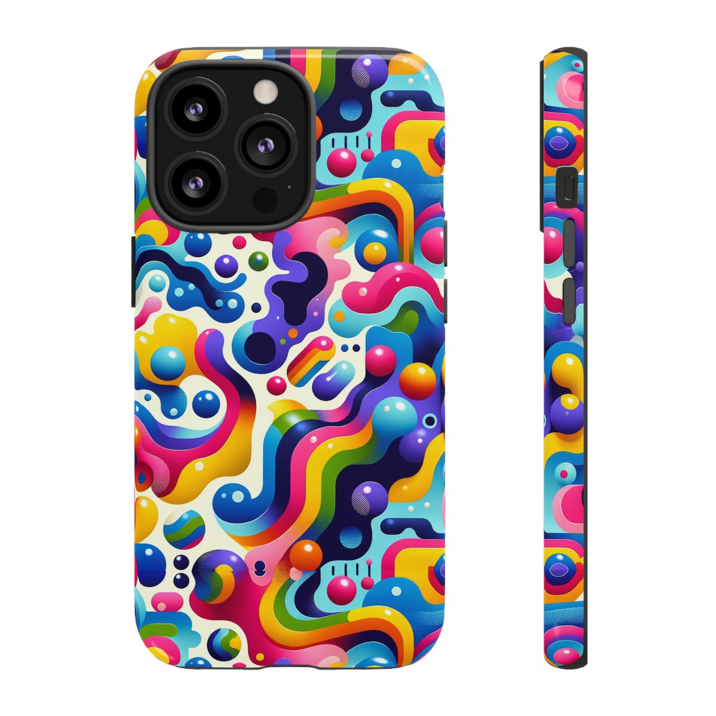 pattern image 8 vibrant shockproof phone case for anime and comic fans compatible with iphone 13, 14, 15 & 16 – all models including pro, pro max & plus