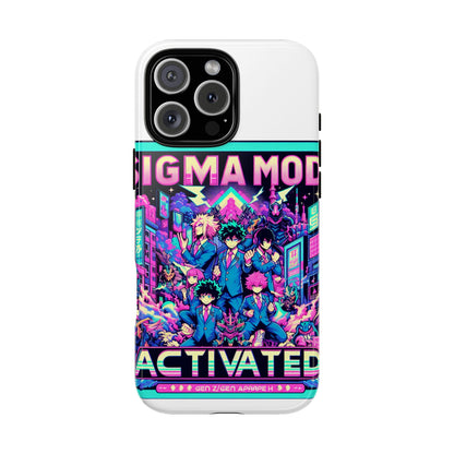 Vibrant Sigma Mode Activated Protective Phone Case for Anime Lovers, 3D Wrap Design, Durable TPU Silicone, UV Protected, Stylish Drop Protection, Gift for Friends