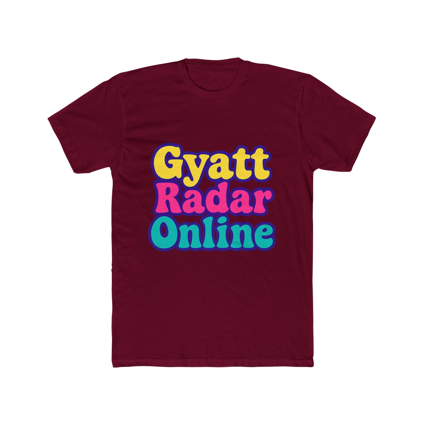 gyatt radar online alphabet multicolor unisex t-shirt – vibrant design for everyone, comfortable casual wear, unique gift idea