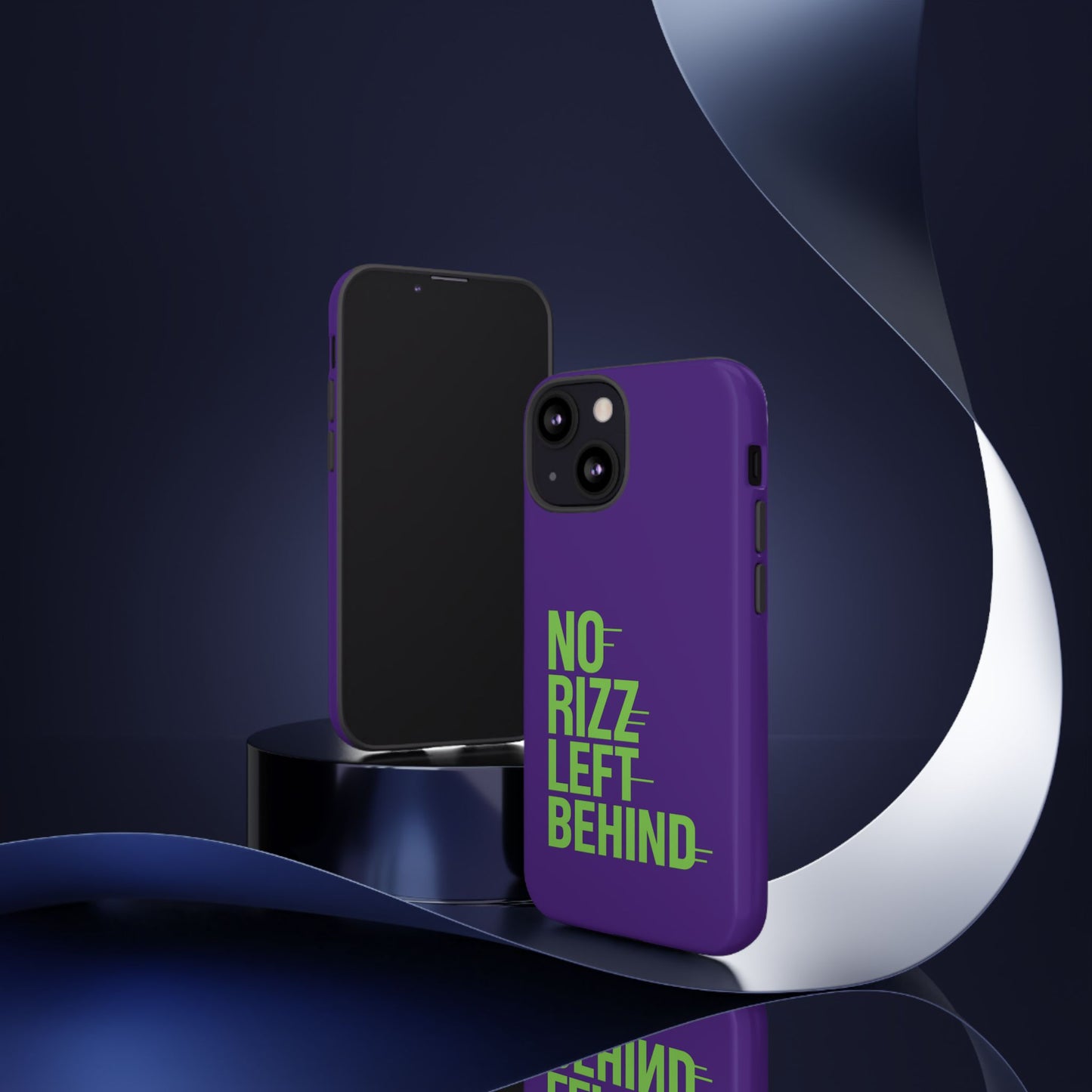 tough phone case - no rizz left behind - durable, stylish protection for active lifestyles - impact-resistant, dual layer, shock-absorbing tpu - perfect gift for tech lovers
