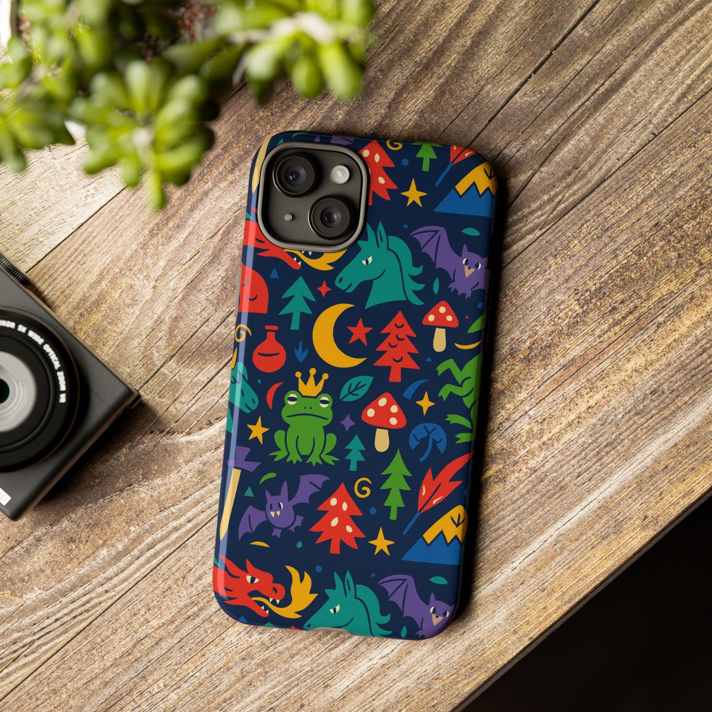 vibrant 3d wrap protective phone case with playful fantasy design for unique smartphone accessories compatible with iphone 13, 14, 15 & 16 – all models including pro, pro max & plus