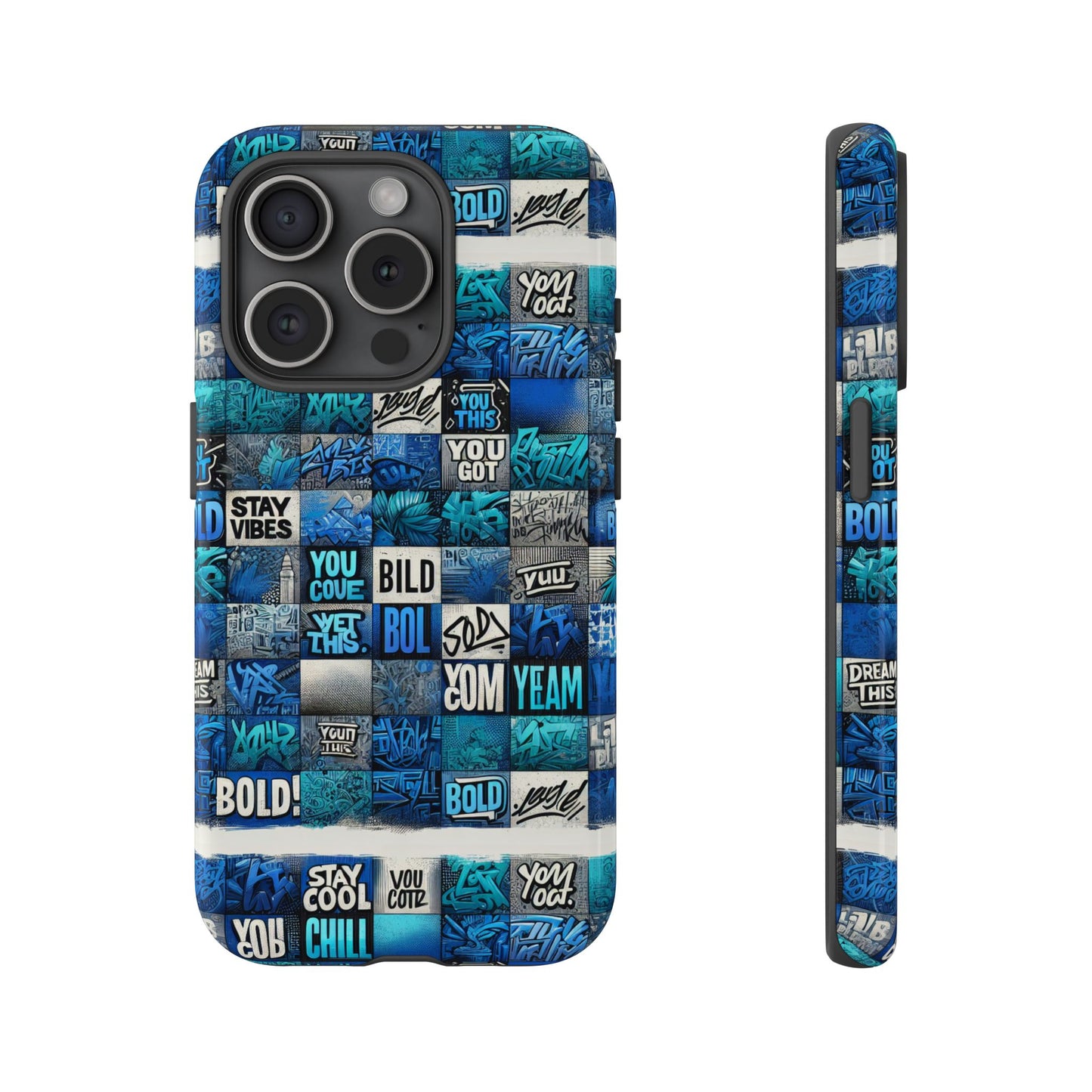 blue pattern image 26 phone case for smartphones with 3d wrap design shockproof tpu cover with vibrant anime and comic-inspired artwork