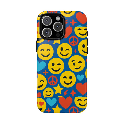 Vibrant 3D Emoji Protective Phone Case for Kids and Adults – Fun Multicolour Design for Stylish Protection Compatible with iPhone 13, 14, 15 & 16 – all models including Pro, Pro Max & Plus