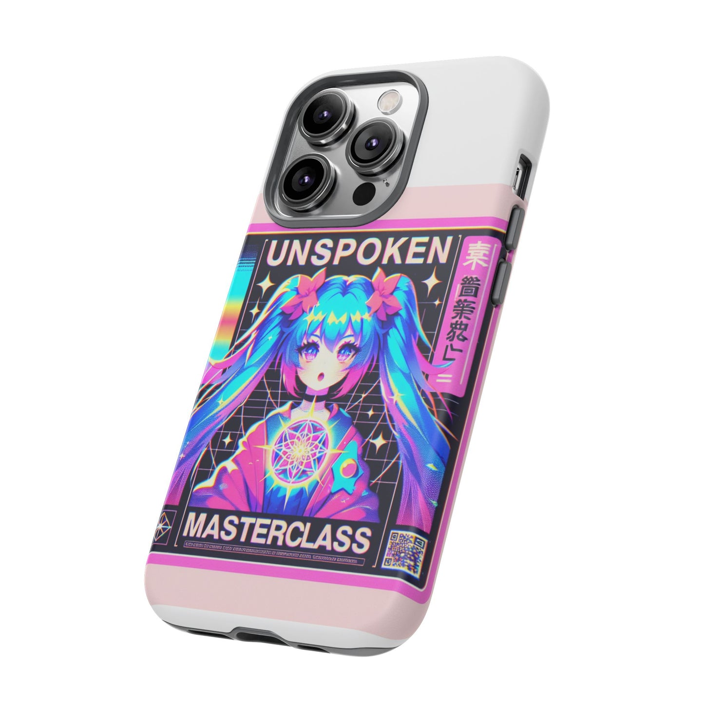 unspoken riz masterclass protective phone case, 3d wrap design, durable shock absorption, uv protected, ideal gift for anime and comic fans, glossy or matte finish