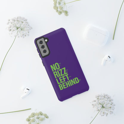 Tough Phone Case - No Rizz Left Behind - Durable, Stylish Protection for Active Lifestyles - Impact-Resistant, Dual Layer, Shock-Absorbing TPU - Perfect Gift for Tech Lovers