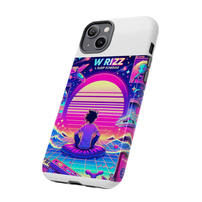 W Rizz L Sleep Schedule Protective Phone Case for Anime Lovers