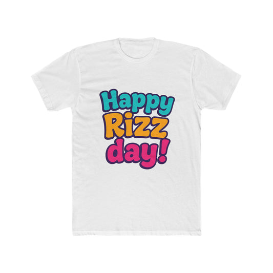 Happy Rizz Day Alphabet Multicolor Unisex T-Shirt – Vibrant Graphic Tee for Everyday Wear