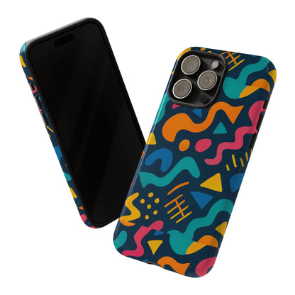 Vibrant Abstract Protective Phone Case with Bold 3D Design for Unique Expression and Stylish Protection Compatible with iPhone 13, 14, 15 & 16 – all models including Pro, Pro Max & Plus