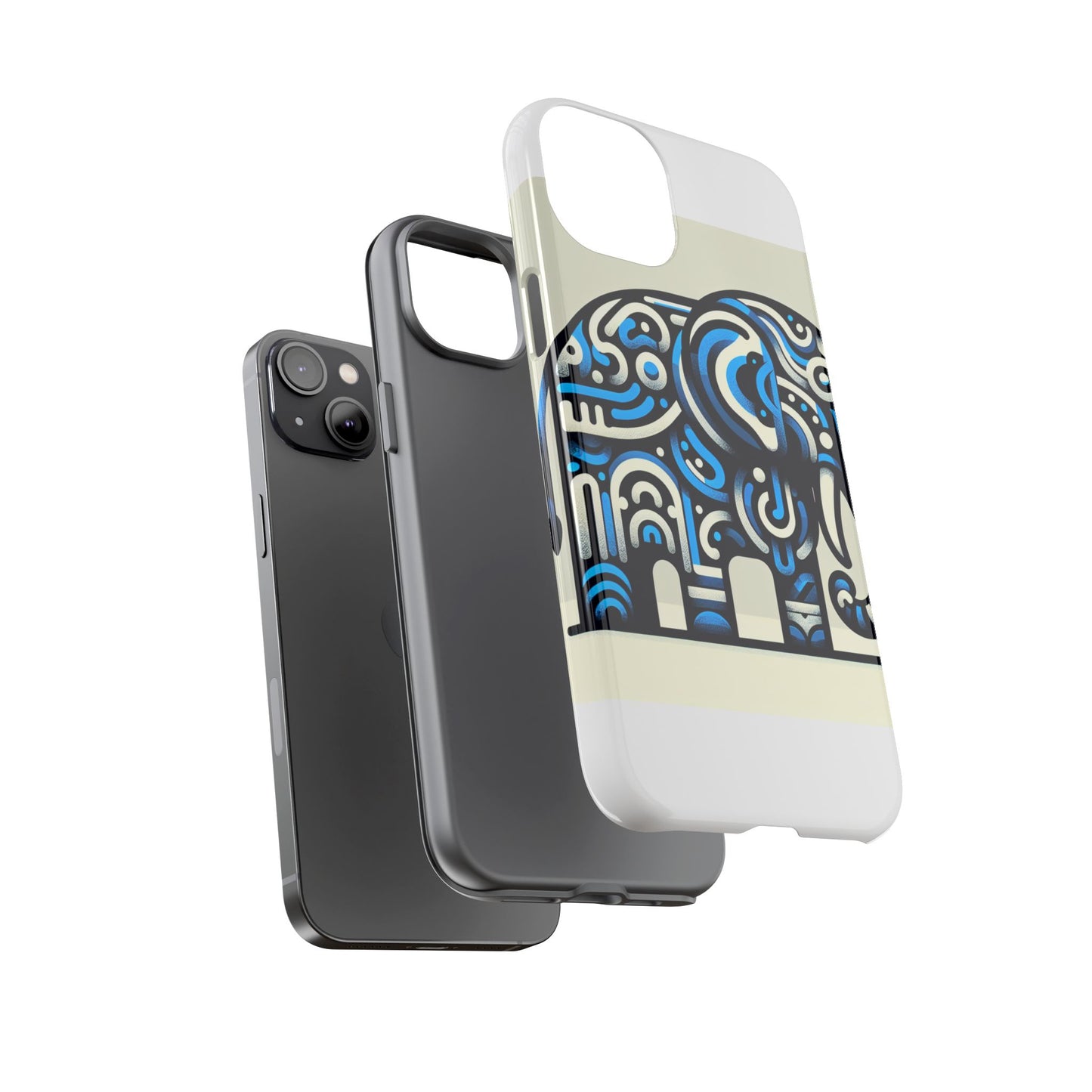vibrant 3d elephant design protective phone case for stylish protection compatible with iphone 13, 14, 15 & 16 – all models including pro, pro max & plus