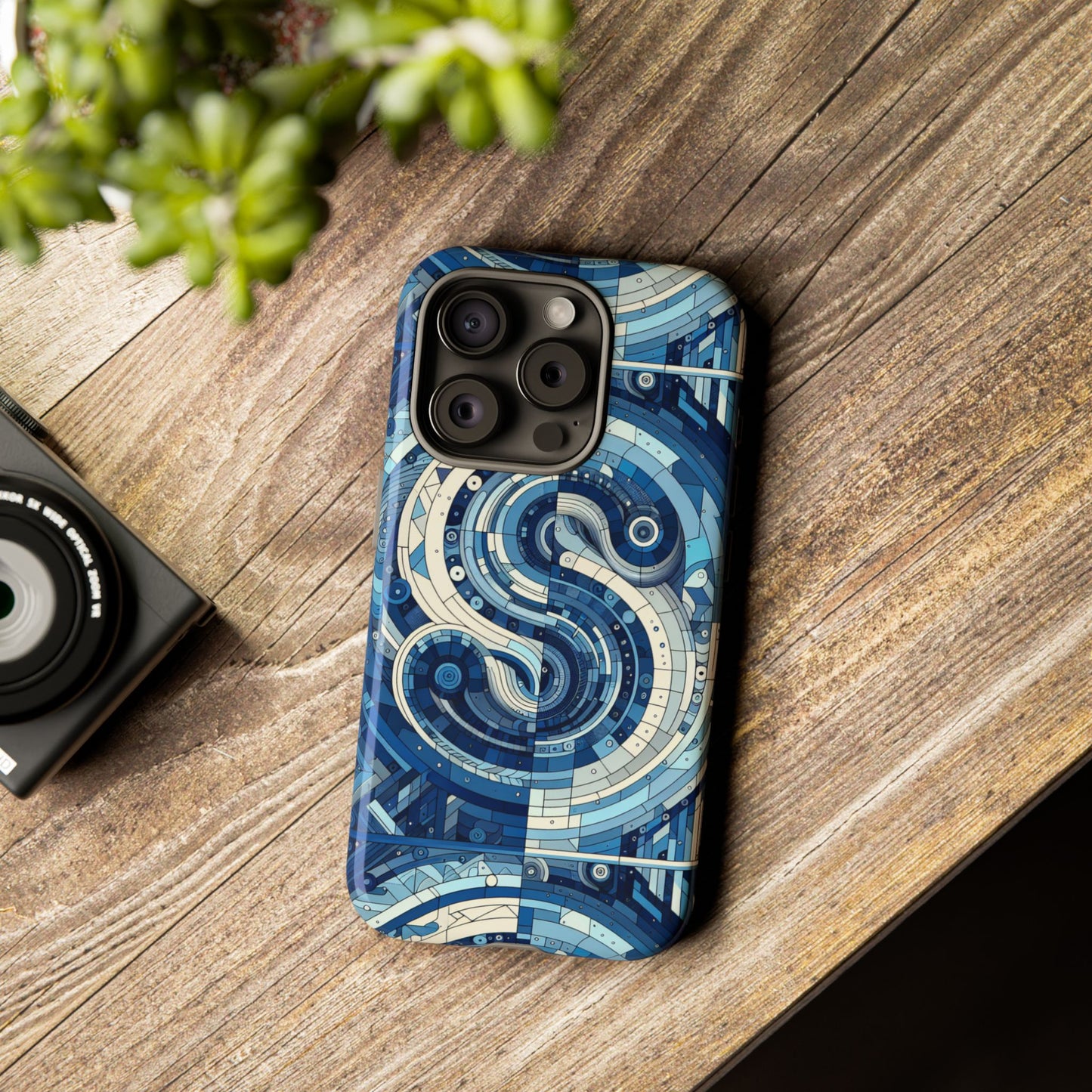 blue alphabet s phone case for samsung and iphone shockproof protective cover with 3d wrap design and vibrant print