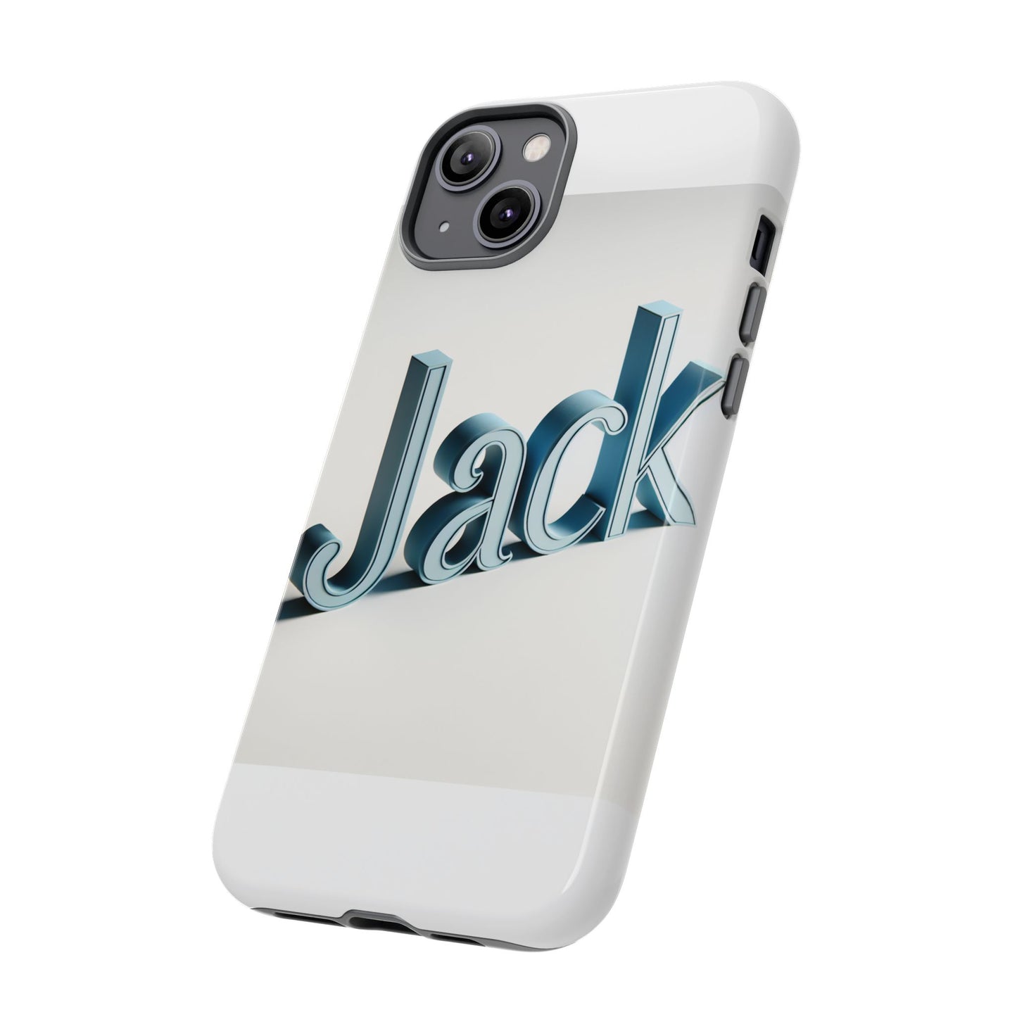 vibrant 3d text protective phone case in blue for unique self-expression – stylish protection compatible with iphone 13, 14, 15 & 16 – all models including pro, pro max & plus