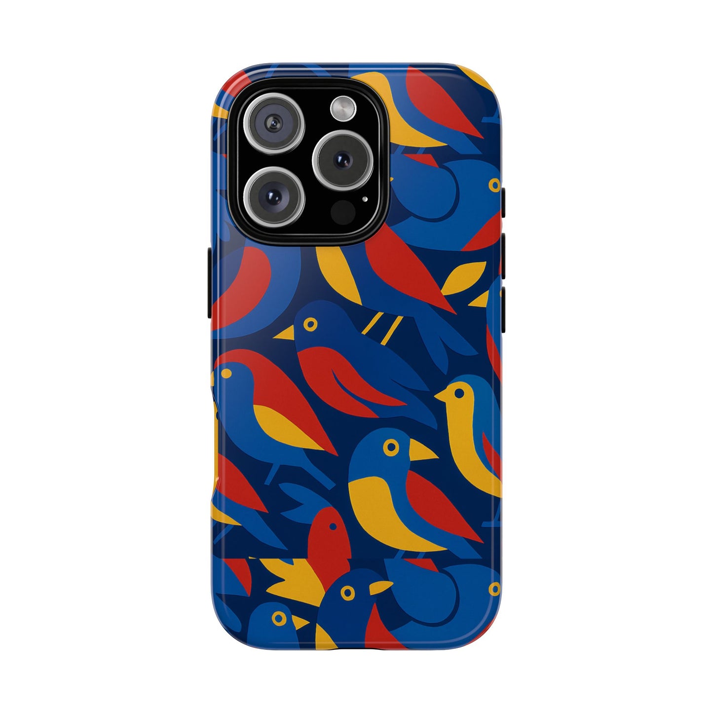 vibrant 3d wrap protective phone case with colourful bird design stylish accessory for men and women compatible with iphone 13, 14, 15 & 16 – all models including pro, pro max & plus