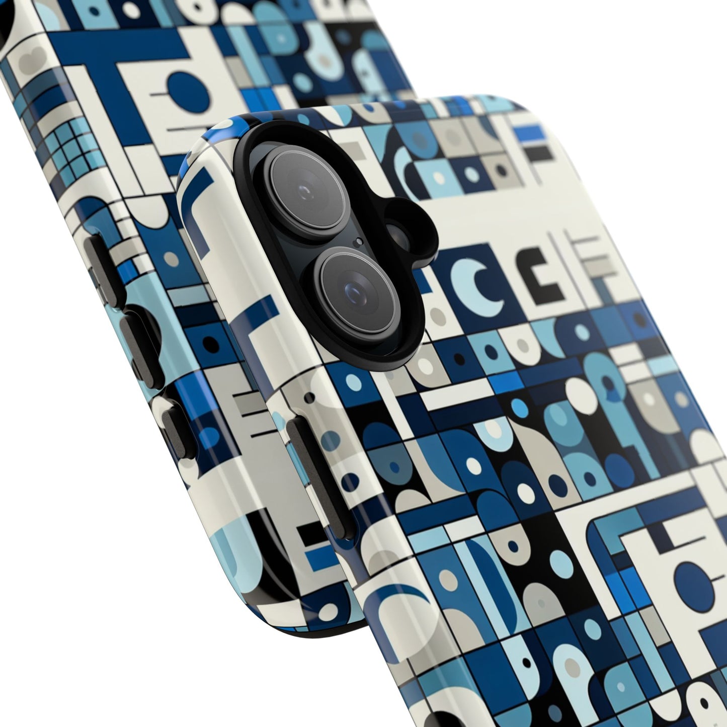 blue alphabet f letter phone case for smartphones, durable shockproof tpu cover with vivid 3d wrap design for tech enthusiasts and anime fans