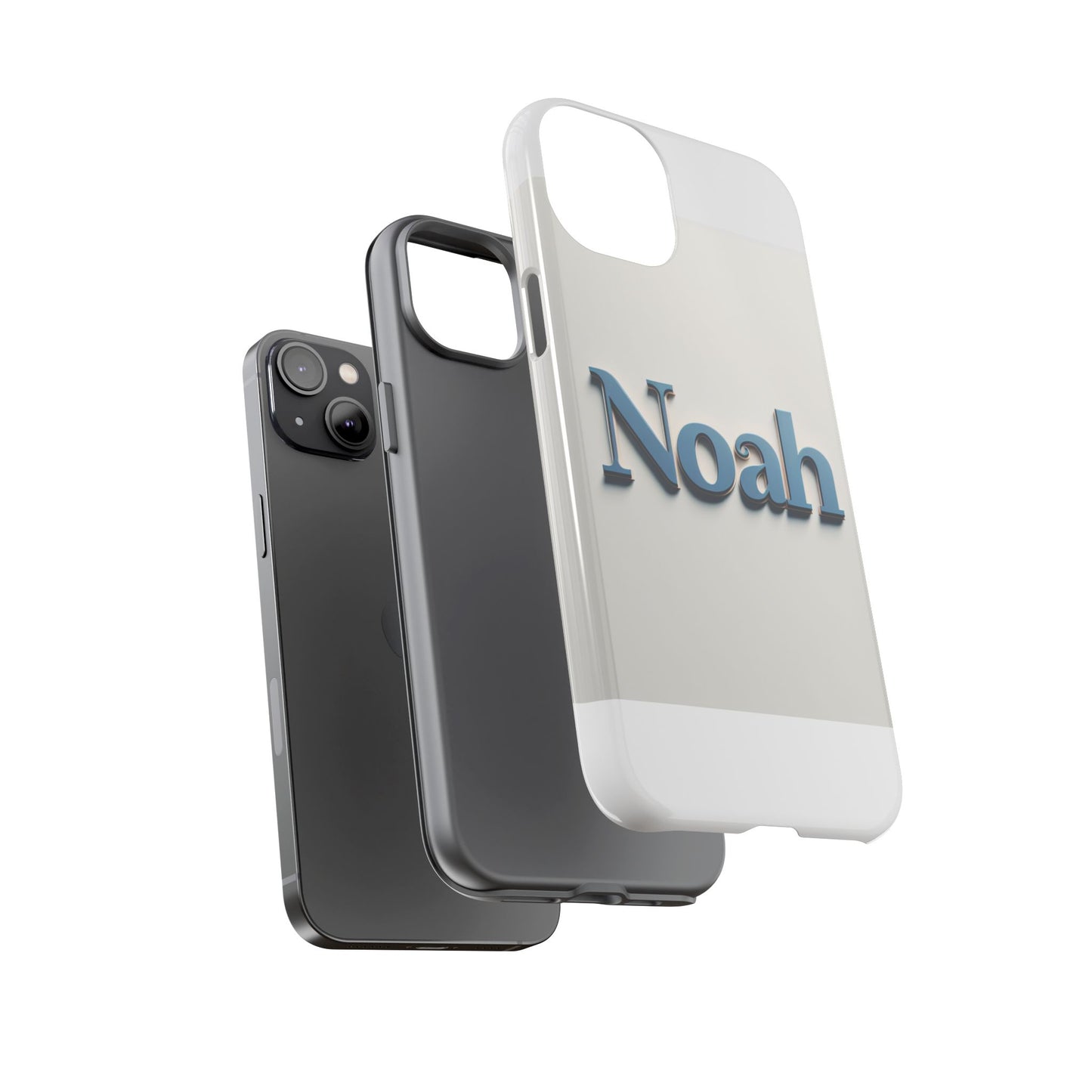vibrant 3d name phone case in blue retro style – unique protection accessory for self-expression compatible with iphone 13, 14, 15 & 16 – all models including pro, pro max & plus