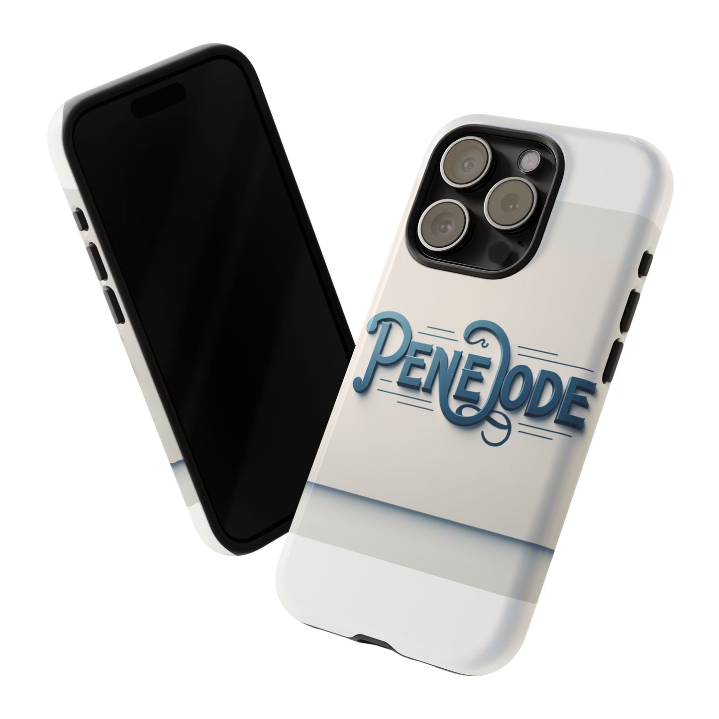 elegant blue typography phone case stylish accessory for self-expression compatible with iphone 13, 14, 15 & 16 – all models including pro, pro max & plus