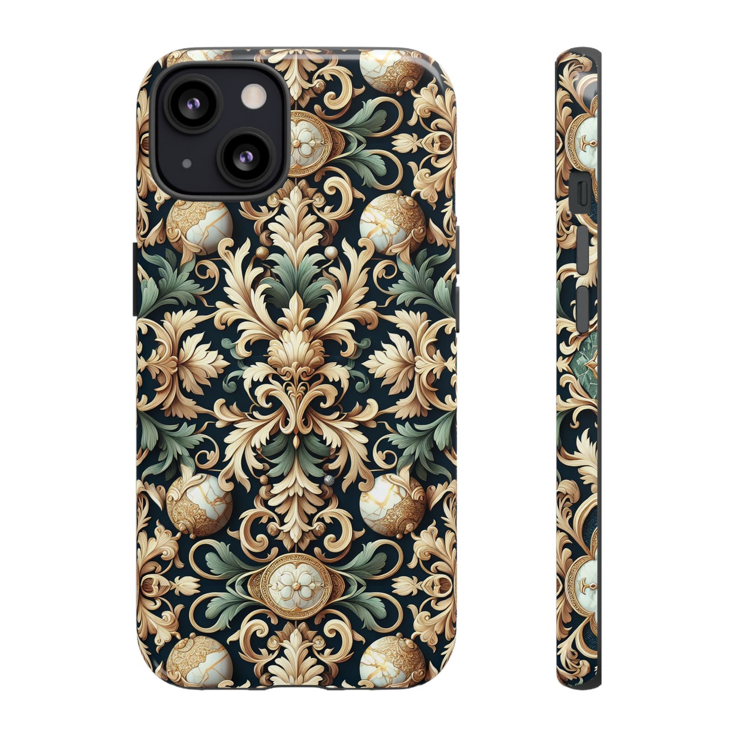 pattern image 7 vibrant 3d phone case for anime and comic fans with baroque style decorative design compatible with iphone 13, 14, 15 & 16 – all models including pro, pro max & plus