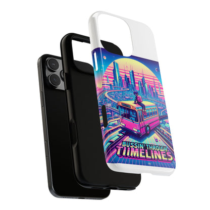 Bussin Through Timelines Protective Phone Case for Anime Lovers, Durable 3D Wrap Design, Shock Absorbent TPU Silicone, UV Protected, Stylish Accessory for Smartphones