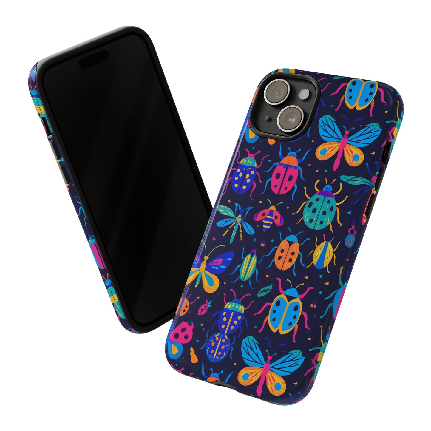 vibrant 3d insect design phone case for stylish protection and unique aesthetic compatible with iphone 13, 14, 15 & 16 – all models including pro, pro max & plus