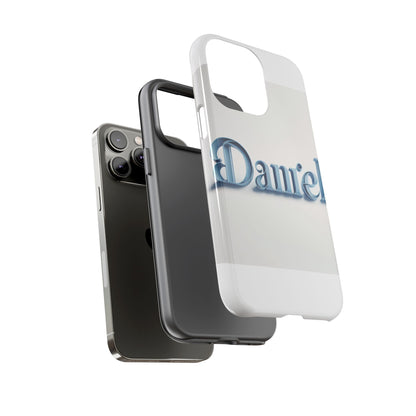 Vibrant 3D Wrap Protective Phone Case in Blue Lettering Stylish Design for Unique Accessory Lovers Compatible with iPhone 13, 14, 15 & 16 – all models including Pro, Pro Max & Plus