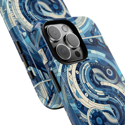 Blue Alphabet S Phone Case for Samsung and iPhone Shockproof Protective Cover with 3D Wrap Design and Vibrant Print