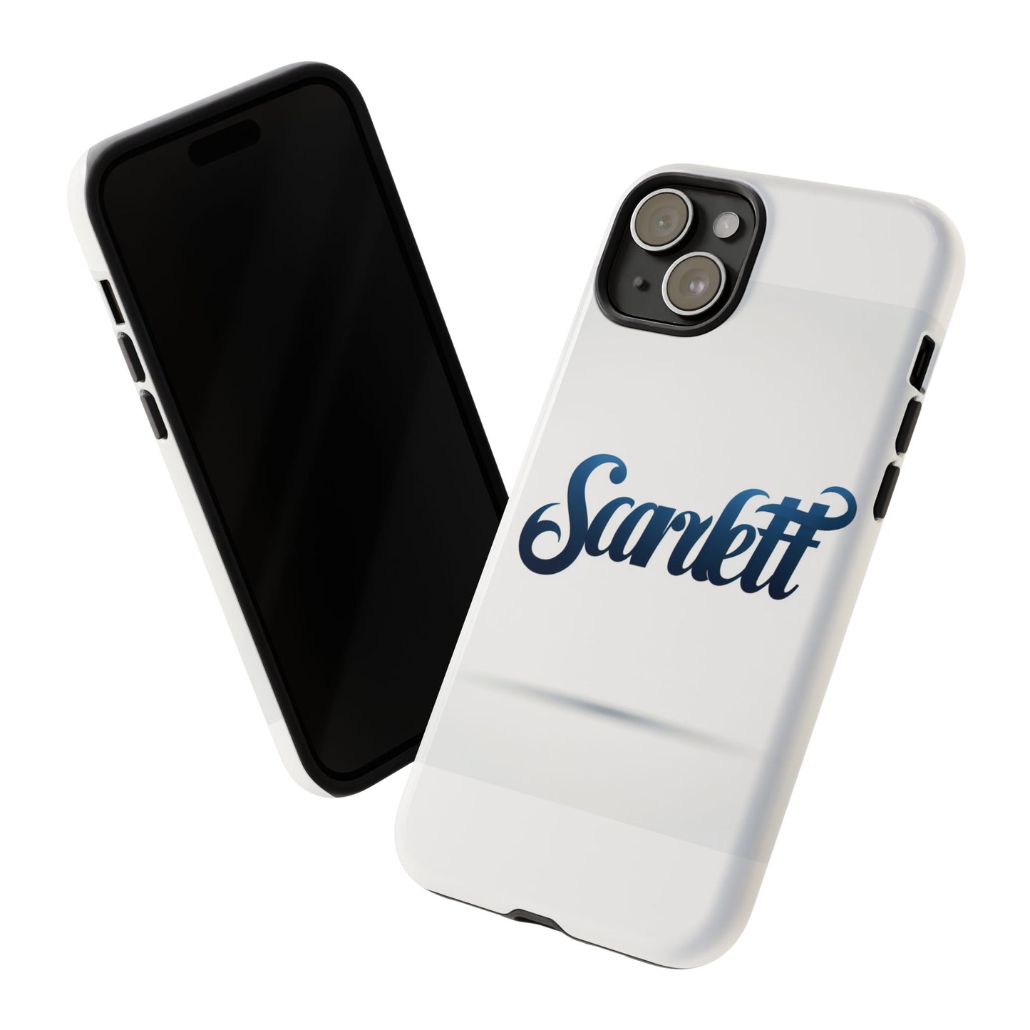 vibrant 3d wrap protective phone case with blue script design – unique fashion accessory – compatible with iphone 13, 14, 15 & 16 – all models including pro, pro max & plus