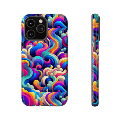 Pink Pattern Image 9 Phone Case with 3D Wrap and Shock Protection for Smartphones