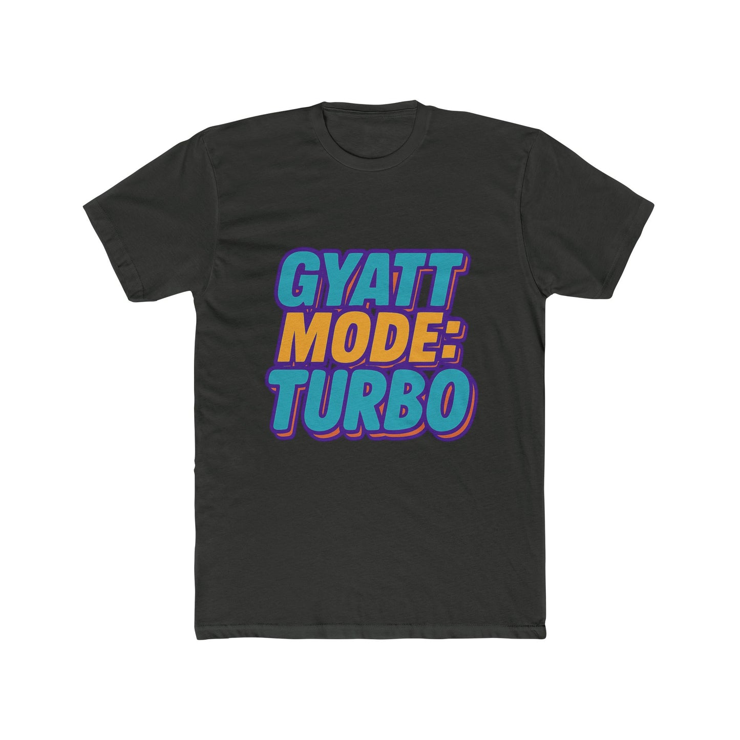 gyatt mode turbo purple meme unisex t-shirt - funny graphic tee for trendy casual wear