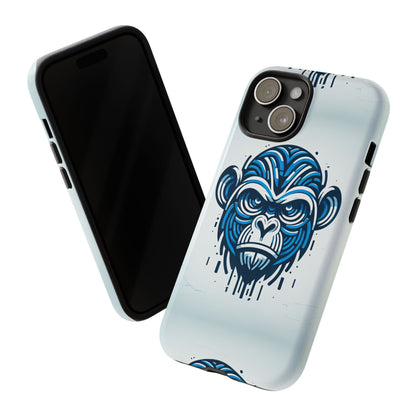 Blue Animal Create 21 3D Wrap Phone Case for Kids and Teens Shockproof UV Protected Durable Silicone Cover with Retro Anime and Comic Inspired Design