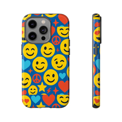 Vibrant 3D Emoji Protective Phone Case for Kids and Adults – Fun Multicolour Design for Stylish Protection Compatible with iPhone 13, 14, 15 & 16 – all models including Pro, Pro Max & Plus