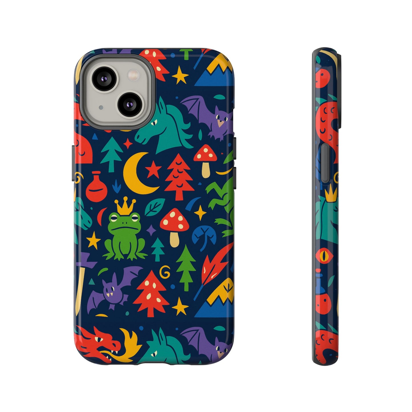 vibrant 3d wrap protective phone case with playful fantasy design for unique smartphone accessories compatible with iphone 13, 14, 15 & 16 – all models including pro, pro max & plus