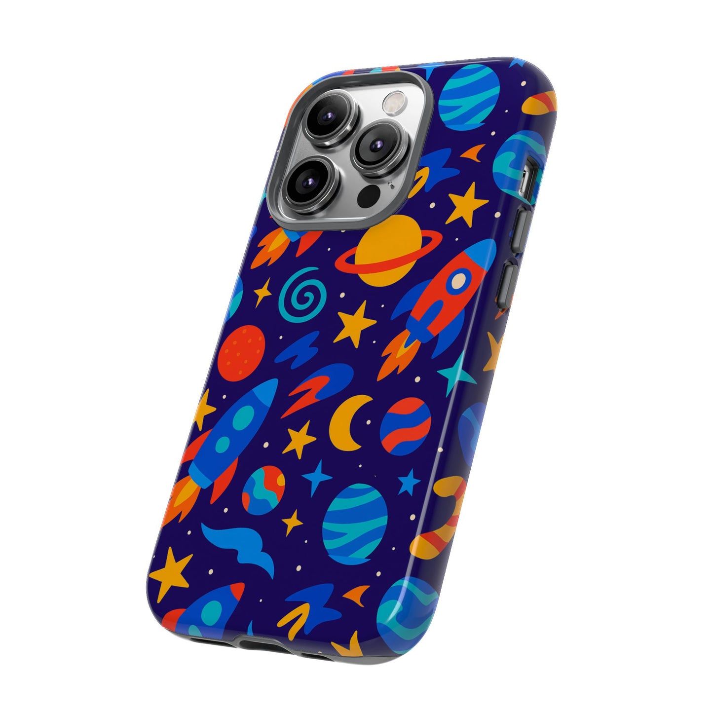 vibrant space theme protective phone case with 3d wrap design for unique expression compatible with iphone 13, 14, 15 & 16 – all models including pro, pro max & plus