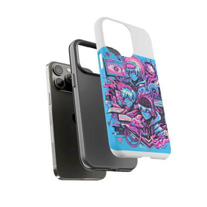 Slayware Installed Protective Phone Case with 3D Wrap Design for Anime and Comic Lovers, Durable Shock Absorption, UV Protected, Glossy or Matte Finish